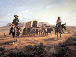 Bridgers Trail 1864 -Painting by L.D. Edgar, Refer to Acknowledgements #3